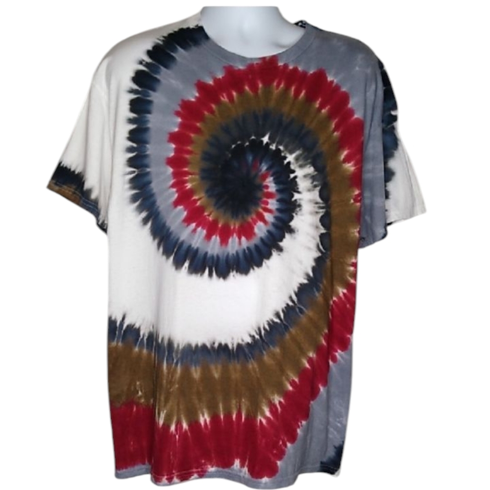 New Tie-Dye Spiral Men's Shirt - Picture 1 of 5